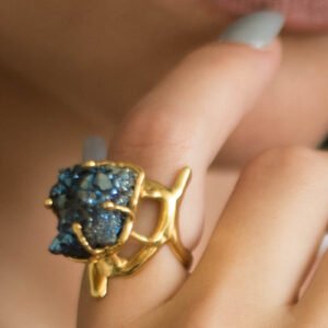 Gypsy Woman Druzy Ring